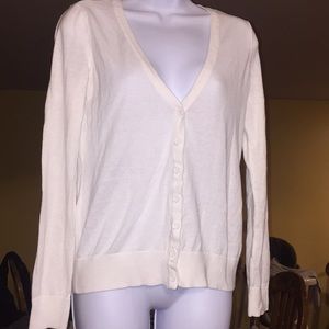 White cardigan